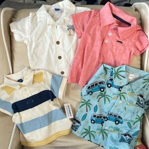 Set of Four Brand New Baby Boy Tops